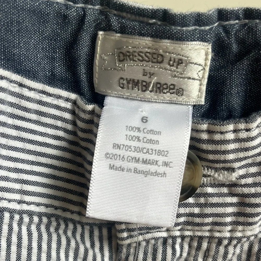 NWT Gymboree Boys Seersucker Striped Pant Size 6